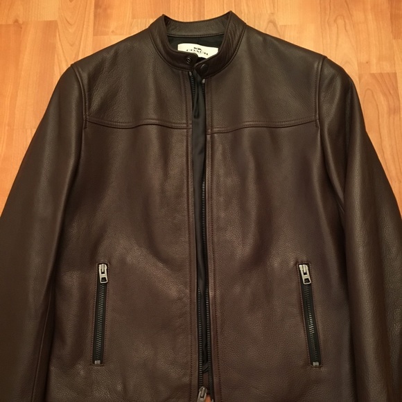 Coach Other - Brown coach leather jacket in dark brown
